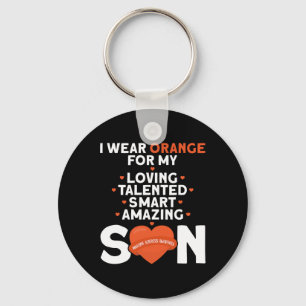 Porte-clés Porter Orange Pour Mon Fils Sclérose En Plaques