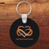 Porte-clés Porter Orange Pour Myéloïde Chronique Leucémie Gue (Recto)