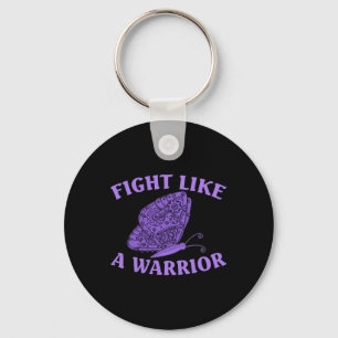 Porte-clés Porter Ruban Purple Butterfly Warrior Fibromyalgie