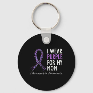 Porte-clés Porter Violet Pour Ma Maman Fibromyalgie Sensibili