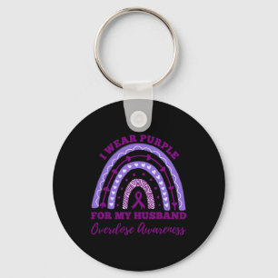 Porte-clés Porter Violet Pour Mon Mari Surdose Sensibilisatio
