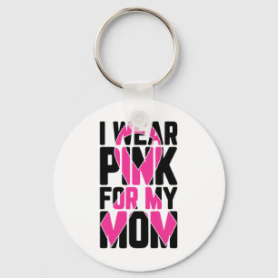 Porte-clés Portez du rose pour ma mère, soutien à la sensibil