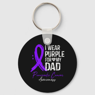 Porte-clés Portez du violet pour Papa T-shirt Cancer du pancr