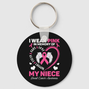 Porte-clés Portez Le Rose En Mémoire De Ma Nièce Cancer Du Se