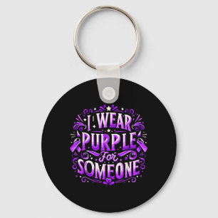 Porte-clés Portez le turquoise violet pour le drapeau de sens