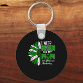 Porte-clés Portez le vert pour ma mère Bile Ducky Cancer Sens (Recto)