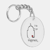 Porte-clés Portez mon dua avec vous bonheur (Devant gauche)