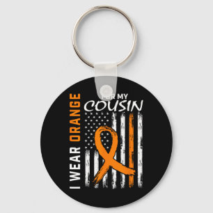 Porte-clés Portez Orange Pour Mon Cousin Drapeau De Sensibili