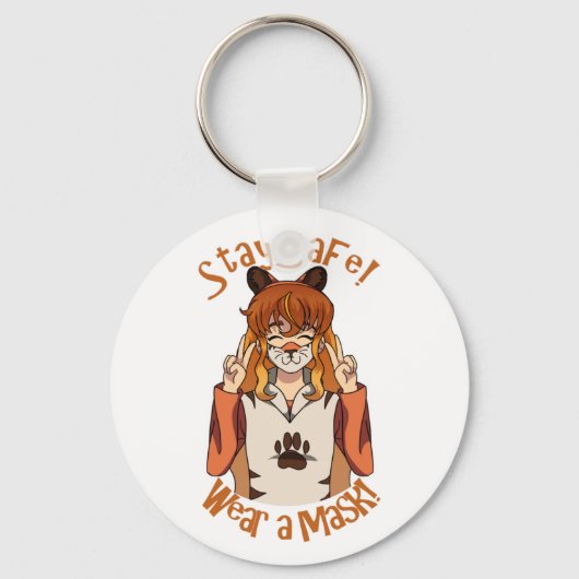 Porte-clés Portez un Masque ! (Recto)