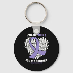 Porte-clés Portez Violet Pour Mon Frère Fibromyalgie Sensibil