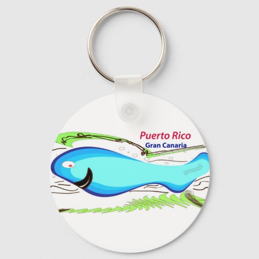Porte-clés Porto Rico Gran Canaria Souvenirs (Recto)