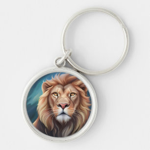 Porte-clés Portrait Art numérique Lion-56556