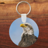 Porte-clés Portrait d'aigle américain dans la nature (Recto)