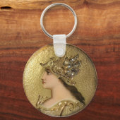 PORTE-CLÉS PORTRAIT D'ATHENA AVEC DES GOLDEN HELMET ET DES GR (Verso)