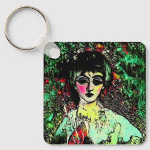 Porte-clés Portrait de Beauté Gothique