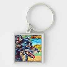Portrait de Border Collie original paysage scéniqu