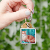 Porte-clés Portrait de chat (main)