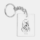 Porte-clés Portrait de chat Ocicat (Devant gauche)