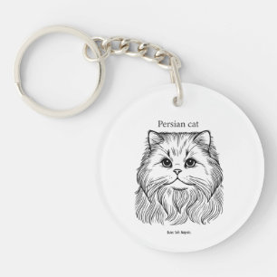 Porte-clés Portrait de chat persan