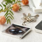 Porte-clés Portrait de chat siamois (Côté)