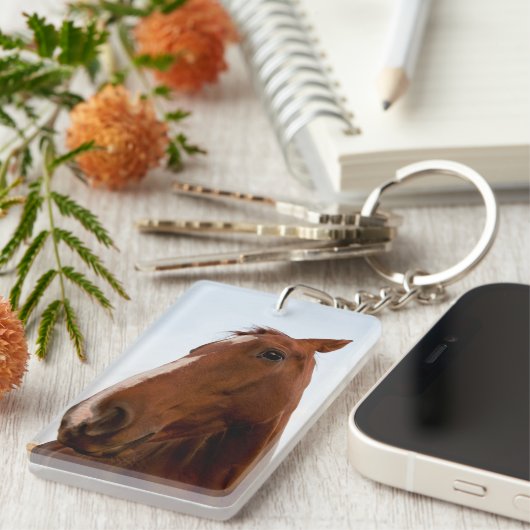 Porte-clés Portrait de cheval (Devant droit)