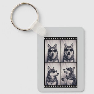 Porte-clés Portrait de chien Husky