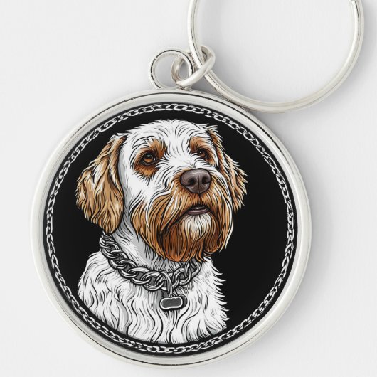 Porte-clés Portrait de chien mignon (Devant)