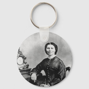 Porte-clés Portrait de Clara Barton ~ Vintage 1866 Photo
