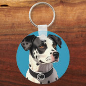 Porte-clés Portrait de Dalmatien (Recto)