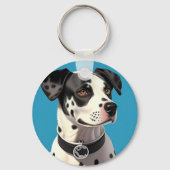 Porte-clés Portrait de Dalmatien (Verso)