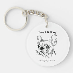 Porte-clés Portrait de French Bulldog