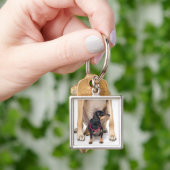 Porte-clés Portrait de great dane et de teckel (main)