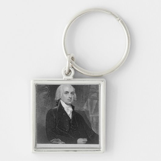 Porte-clés Portrait de James Madison, gravé par William A. (Devant)