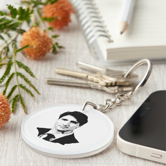 Porte-clés Portrait de Justin Trudeau (Devant droit)