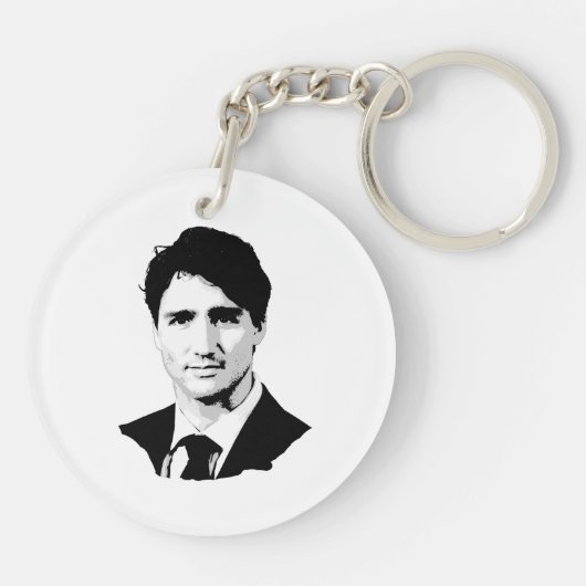 Porte-clés Portrait de Justin Trudeau (Dos)