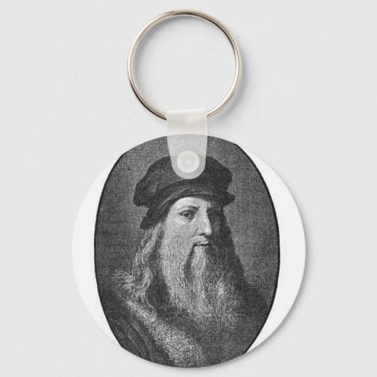 Porte-clés Portrait de Leonardo da vinci (Recto)