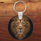 Porte-clés Portrait de lion géométrique (Recto)