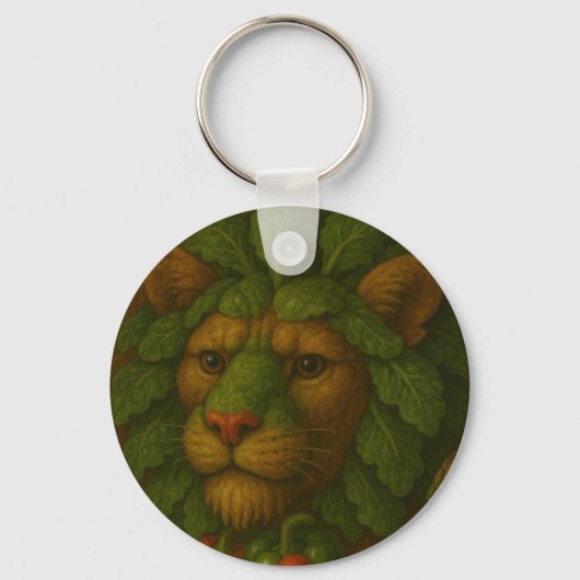 Porte-clés Portrait de Lion Renaissance (Recto)