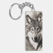 Porte-clés Portrait de loup (Devant gauche)