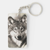 Porte-clés Portrait de loup (Dos)