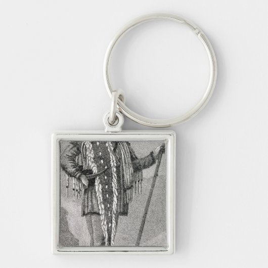 Porte-clés Portrait de Meriwether Lewis gravé (Devant)