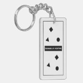 Porte-clés Portrait de motivation positive (Devant gauche)