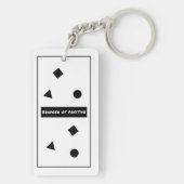 Porte-clés Portrait de motivation positive (Dos)