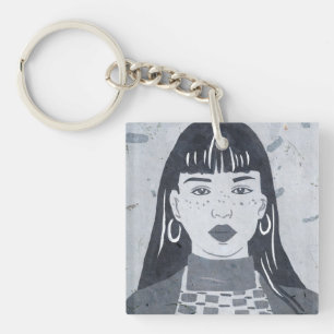 Porte-clés Portrait de nuit