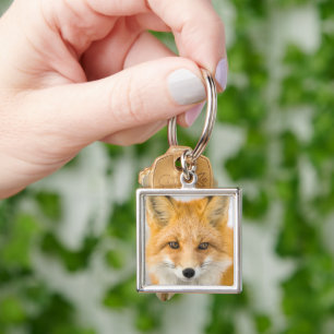 Porte-clés Portrait de renard roux