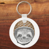 Porte-clés Portrait De Sloth | Casque moto (Recto)
