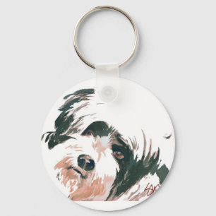 Porte-clés Portrait de Terrier tibétain