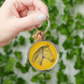 Porte-clés Portrait de tête de cheval (Main)