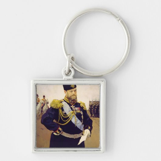 Porte-clés Portrait de tsar Alexandre III, 1900 (Devant)