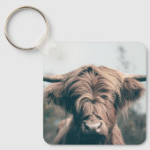 Porte-clés Portrait de vache des Highlands (Recto)